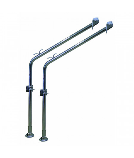 SDI Bossoirs inox fixes (la paire) 60kg