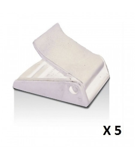 VMG Boucle sangle à came 25mm blanche les 5