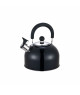 Bouilloire inox à sifflet métallisée noir 2,5 L