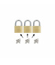 IFAM Cadenas laiton double verrouillage E-30 mêmes clés