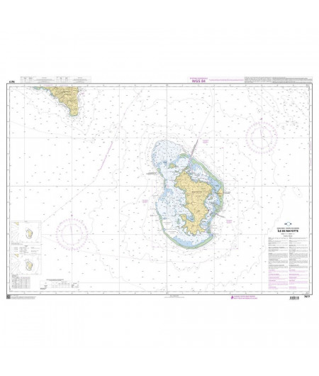 SHOM 7677 à plat Mayotte