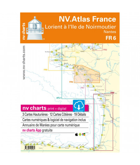 NV Charts Atlas Lorient à l'île de Noirmoutier FR6