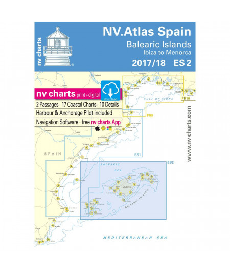NV Charts Atlas Espagne Les îles Baléares ES2