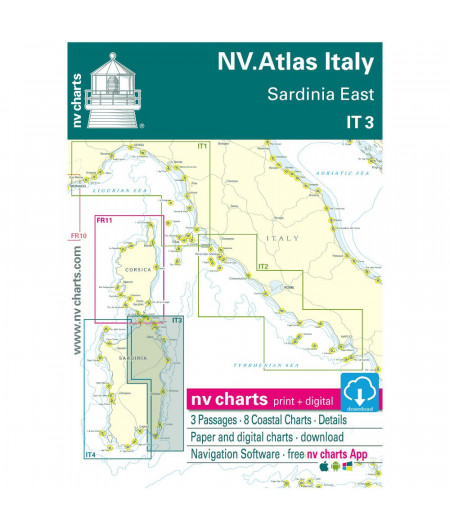 NV Charts Atlas Italie Est de la Sardaigne IT 3