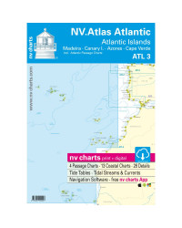 NV Charts ATLAS Atlantic Madeira,Canary,Azores,CapVerde ATL3