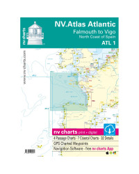 NV Charts ATLAS Atlantic Falmouth to Vigo ATL1