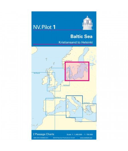 NV CHARTS Pilot 1 Carte marine Hauturière mer baltique