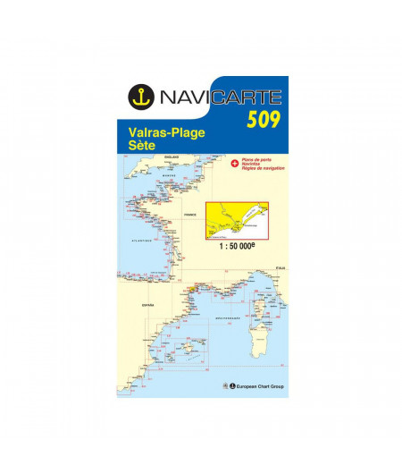 NAVICARTE Carte n°509 Valras - Sète