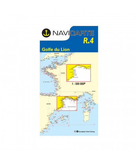NAVICARTE Carte n°R.4 Golfe du Lion - Marseille - Barcelone