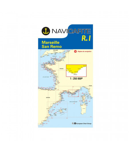NAVICARTE Carte n° R1 Marseille - San Remo