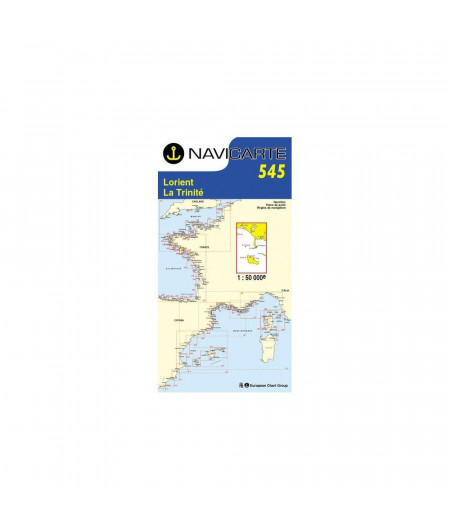NAVICARTE Carte n°545 Lorient-La Trinité-Belle Ile-Houat
