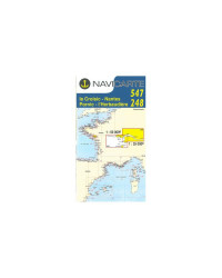 NAVICARTE Carte double n°547 et n° 248 Le Croisic-Nantes-Por