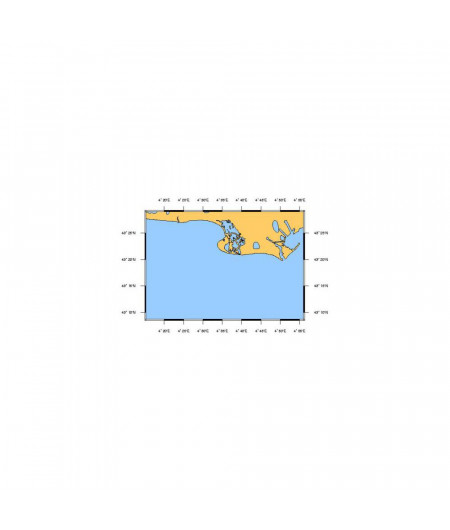 SHOM L6693 Des Saintes-Maries de la Mer à Port StLouis du Rh