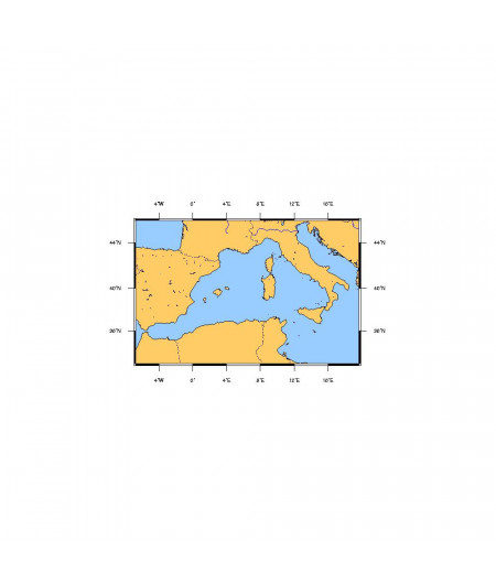SHOM 6757 à plat du Détroit de Gibraltar au Canal de Sicile