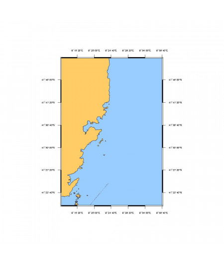 SHOM L6929 abords de Porto-Vecchio - de Favone aux Lavezzi