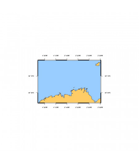 SHOM L6930 Roches de Portsall au Plateau des Roches Douvres