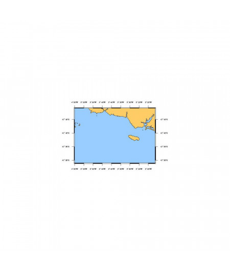 SHOM L7031 Ile de Penfret aux Birvideaux - abords de Lorient