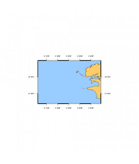 SHOM L7066 Île Vierge à Penmarc'h - abords de Brest