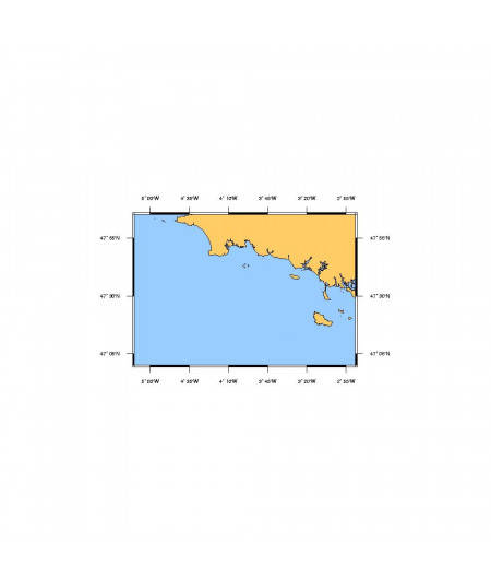 SHOM L7067 de la Chaussée de Sein à Belle-Ile