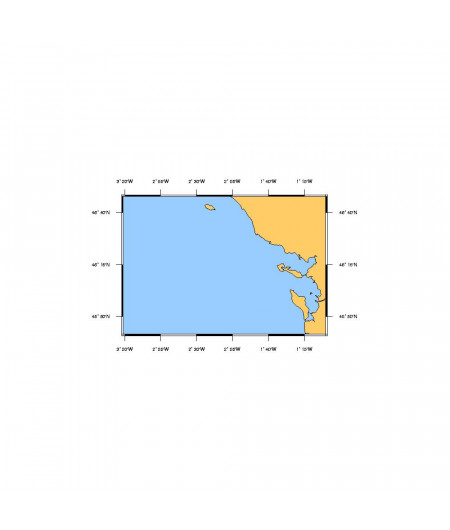 SHOM L7069 D'Yeu à La Coubre Plateau de Rochebonne