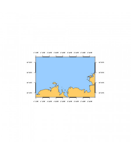 SHOM L7151 de l'anse de Kernic à l'île Grande