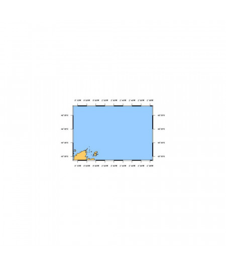 SHOM L7153 de l'île de Bréhat au Plateau des Roches Douvres