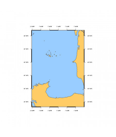 SHOM L7156 Pte du Grouin à Agon Mont-St-Michel-Iles Chausey