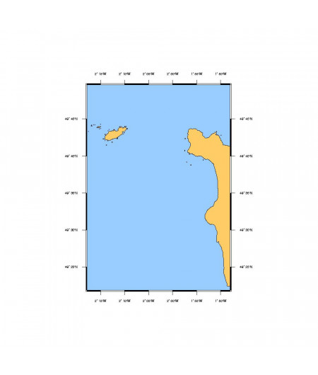 SHOM L7158 Cap de Carteret au Cap de la Hague - Raz Blanchar