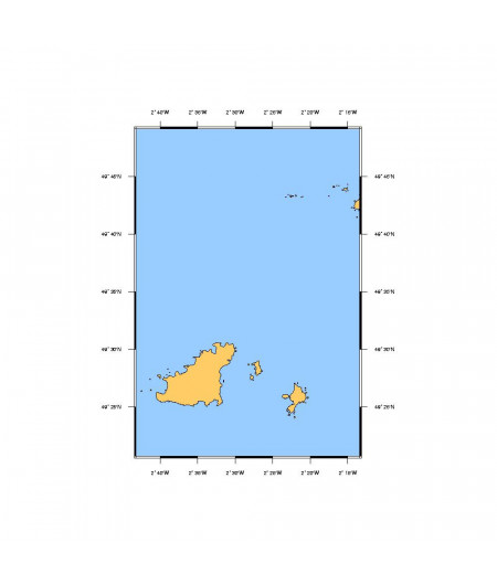 SHOM L7159 Guernsey, Herm et Sark à Alderney Bancs des Casqu