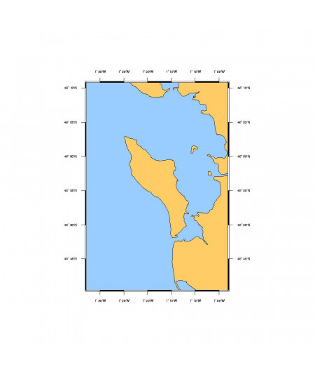 SHOM L7405 La Rochelle à la Pointe de La Coubre - Ile d'Olér