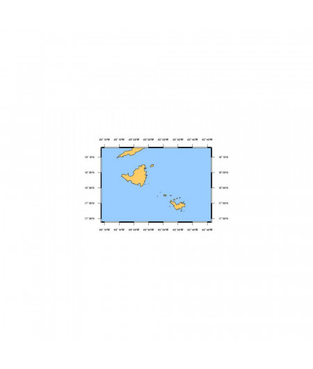 SHOM L7471 D'Anguilla à Saint-Barthélemy