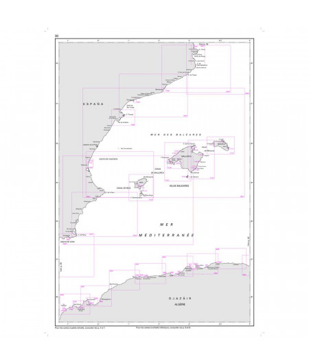 SHOM L7663 Du port de Barcelone au Cap Cerbère