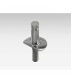 GOIOT Embase mâle ø 21,9 chandelier inox