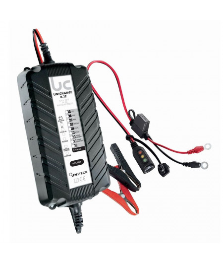 UNITECK Chargeur de batterie intelligent 12V - 8A