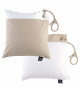 MARINE BUSINESS Lot de 2 coussins waterproof sable/blanc
