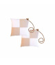 MARINE BUSINESS Lot de 2 coussins WATERPROOF BEIGE/BLANC
