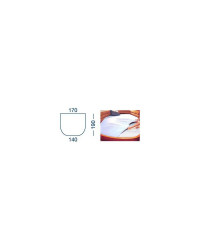 MARINE BUSINESS Drap housse Lg 190 x 140/170 cm - blanc