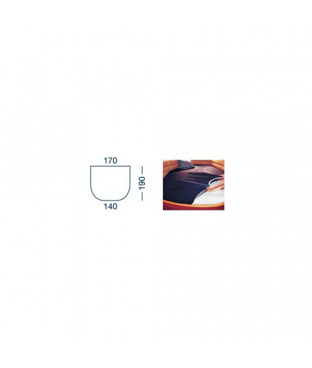 MARINE BUSINESS Drap housse Lg 190 x 140/170 cm - bleu