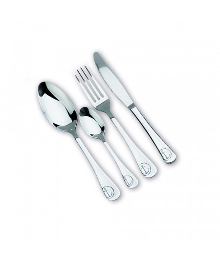 ANCHOR Ensemble de 24 couverts inox