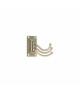 FORESTI Crochet porte manteau triple en laiton 75X40mm