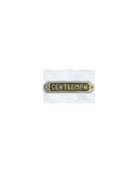 Plaque laiton : gentlemen
