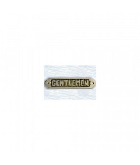 Plaque laiton : gentlemen