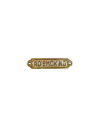 Plaque laiton : no smoking