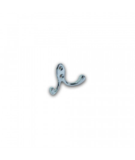 FORESTI Crochet porte manteau double en laiton 40x60mm