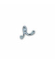 FORESTI Crochet porte manteau double en laiton 40x60mm