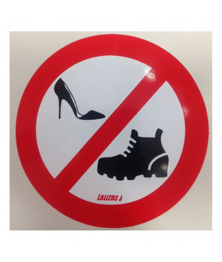 LALIZAS Disque adhésif chaussures interdites 135mm
