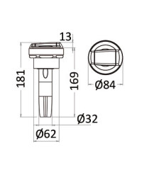 OSCULATI Douchette encastrable Chrome