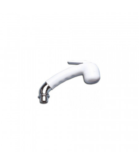 BARKA Douchette seule incurvée blanche