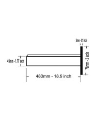TREM Echelle encastrable 3 marches