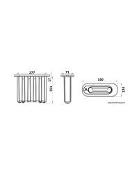 OSCULATI Echelle à encastrer norme ISO15085